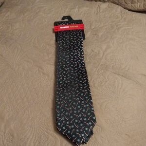 Black Patterned Men's Tie